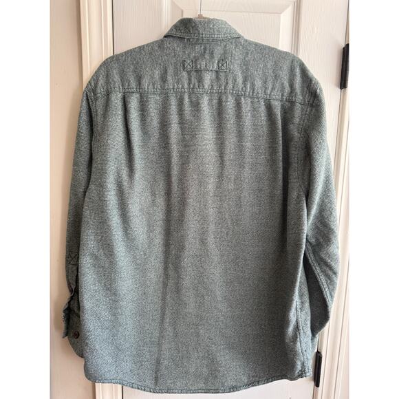 Duluth Trading Co Men’s Size Medium Green Cotton Button Up Long Sleeve Shirt - Picture 5 of 5